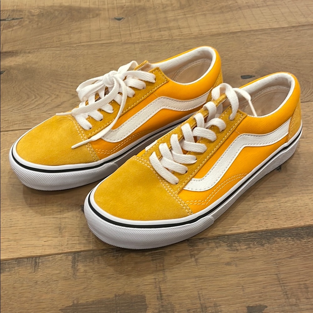 Vans Yellow and White Sneakers - NWOT